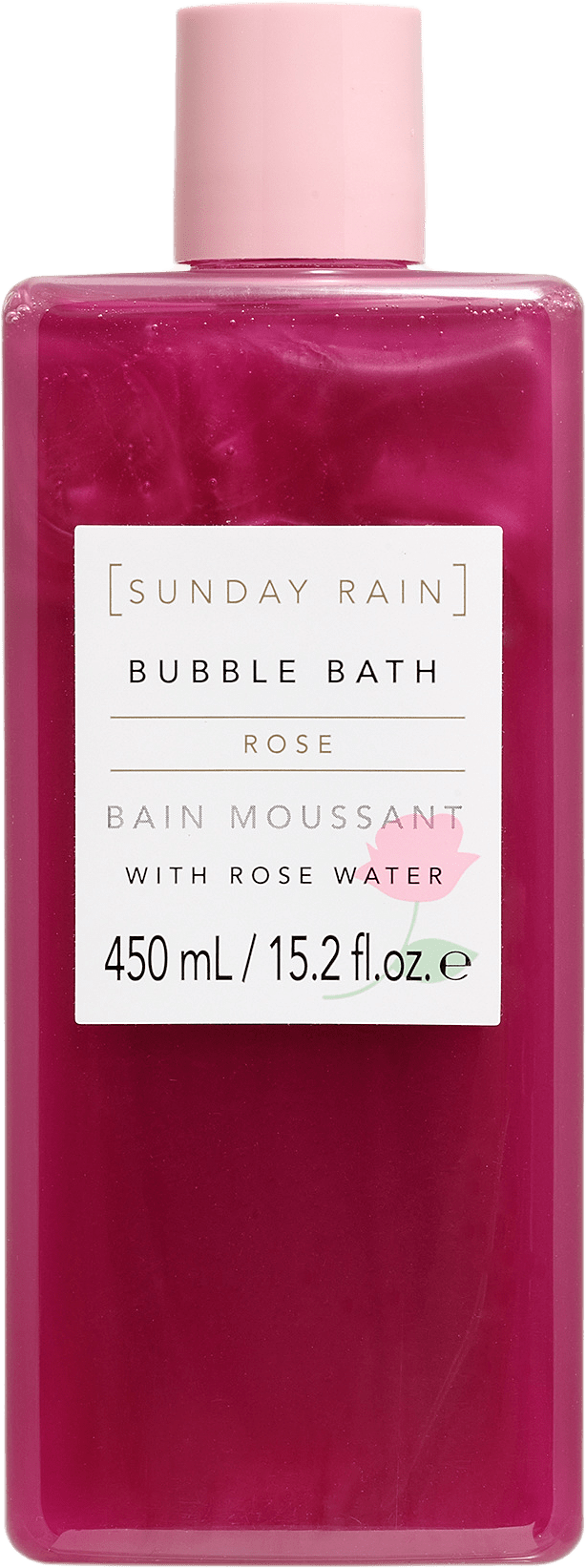 Rose Bubble Bath, från Sunday Rain, i färgen Rose.