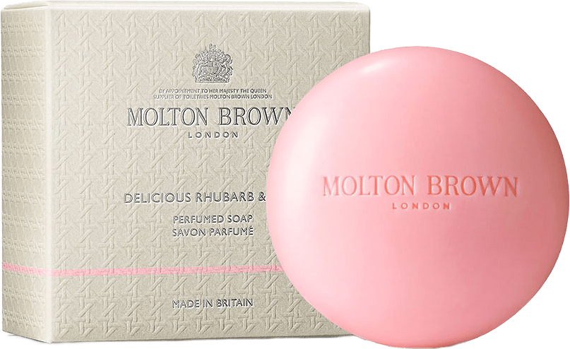 Delicious Rhubarb & Rose Perfumed Soap, från Molton Brown.