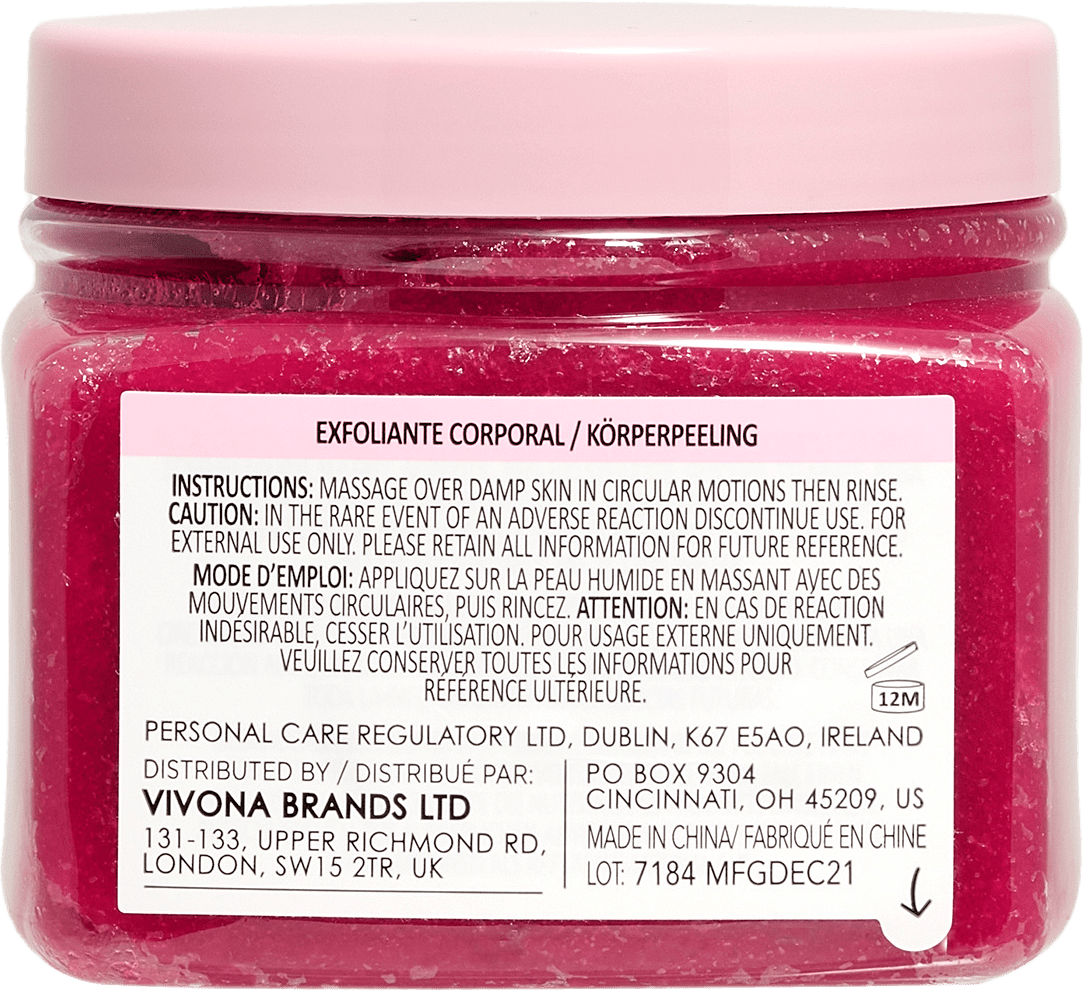 Rose Body Scrub, från Sunday Rain, i färgen Rose.