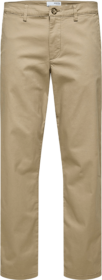 Chinos MILES, från Selected Homme, i färgen Greige.