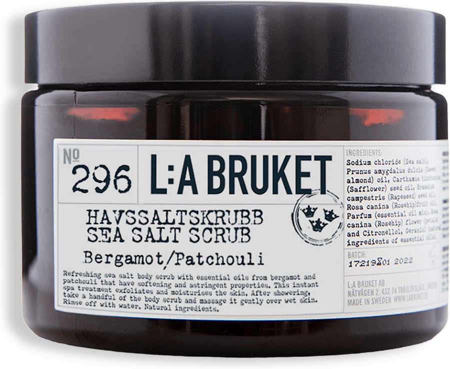 296 Sea Salt Scrub Bergamot/Patchouli