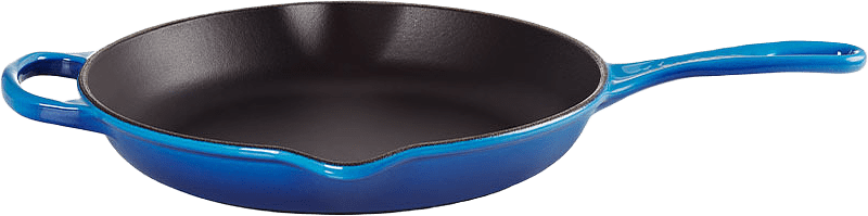 Stekpanna gjutjärn Azure Blue, från Le Creuset, i färgen Azur Blå.