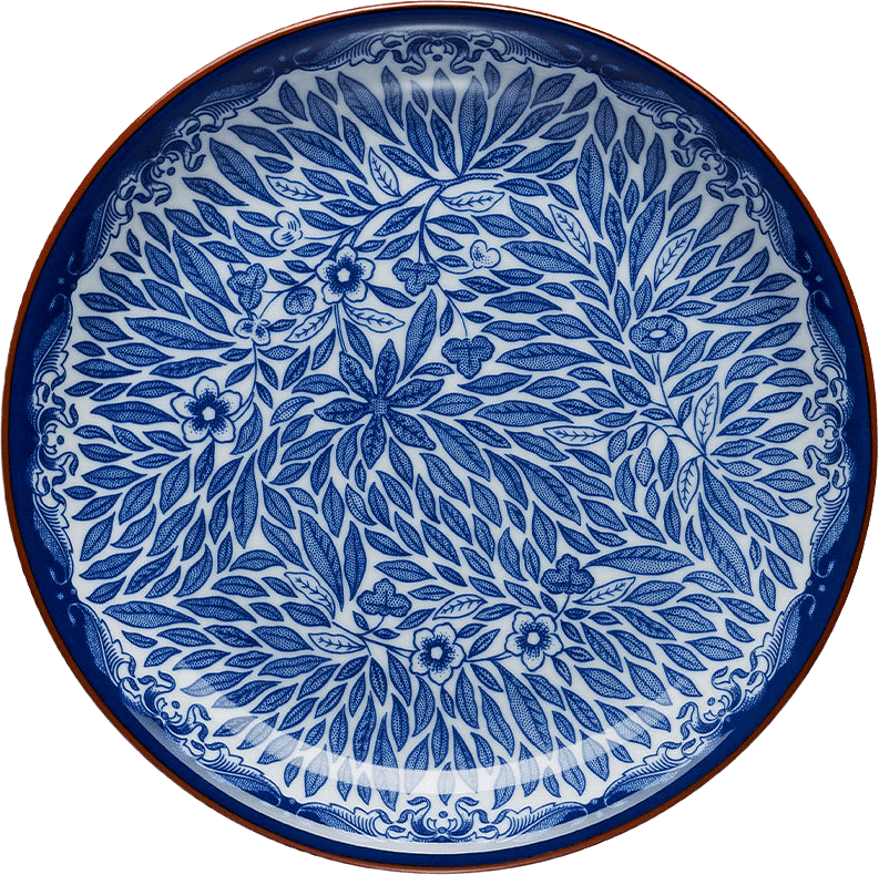 Tallrik Ostindia Floris 16cm, från Rörstrand, i färgen Blå.