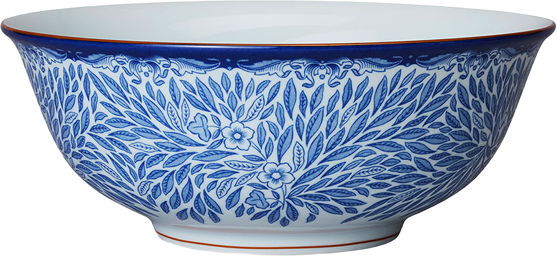 Serveringsskål Ostindia Floris 2,4L, från Rörstrand, i färgen Blå.