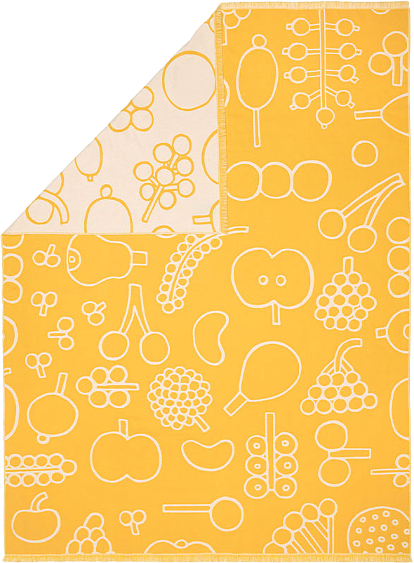 OTC Filt 180x130cm Frutta gul, från Iittala, i färgen Gul.