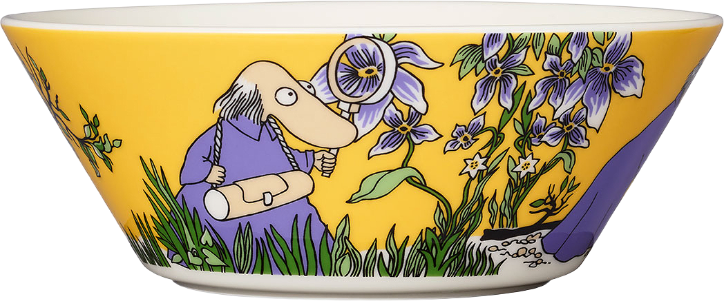 Mumin skål 15 cm, från Arabia, i färgen Gul.