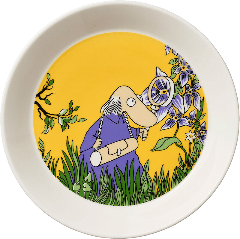 Mumin tallrik 19 cm, från Arabia, i färgen Gul.