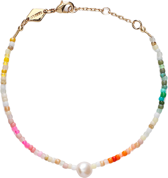 Rainbow Nomad Bracelet, från Anni Lu, i färgen Golden.