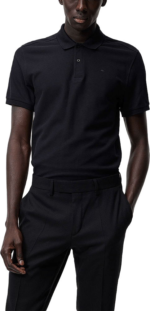 Troy Pique Polo Shirt, från J.Lindeberg, i färgen Black.