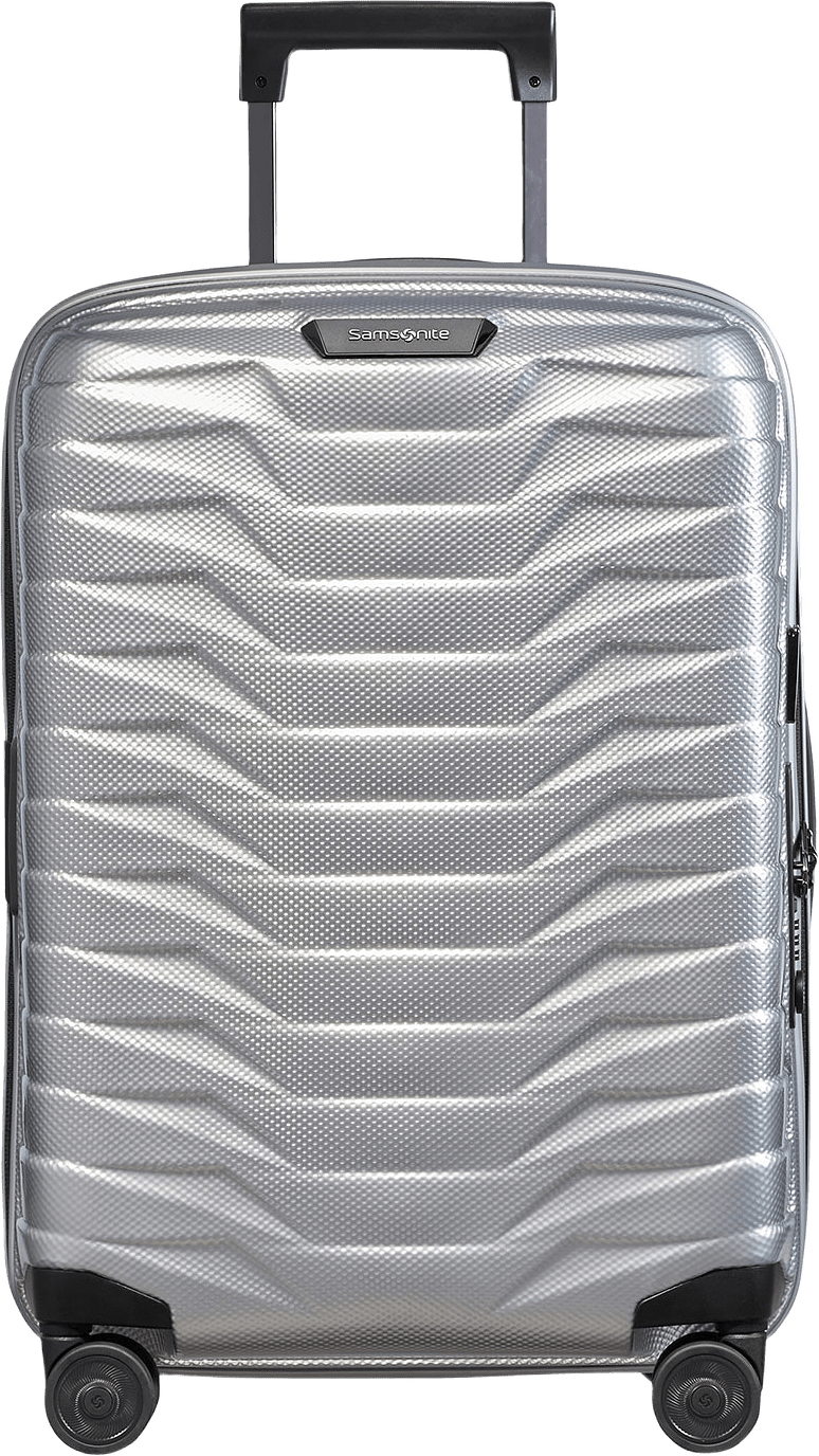 Proxis Kabinväska med 4 hjul 55 cm, från Samsonite, i färgen Silver.