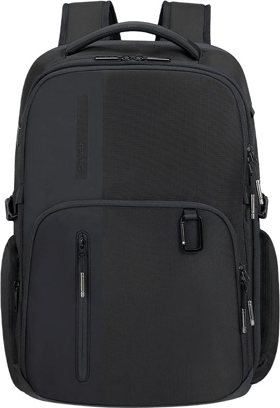 Biz2go Dataryggsäck med expansion för 17,3 laptop och fack för kläder, från Samsonite, i färgen Black.