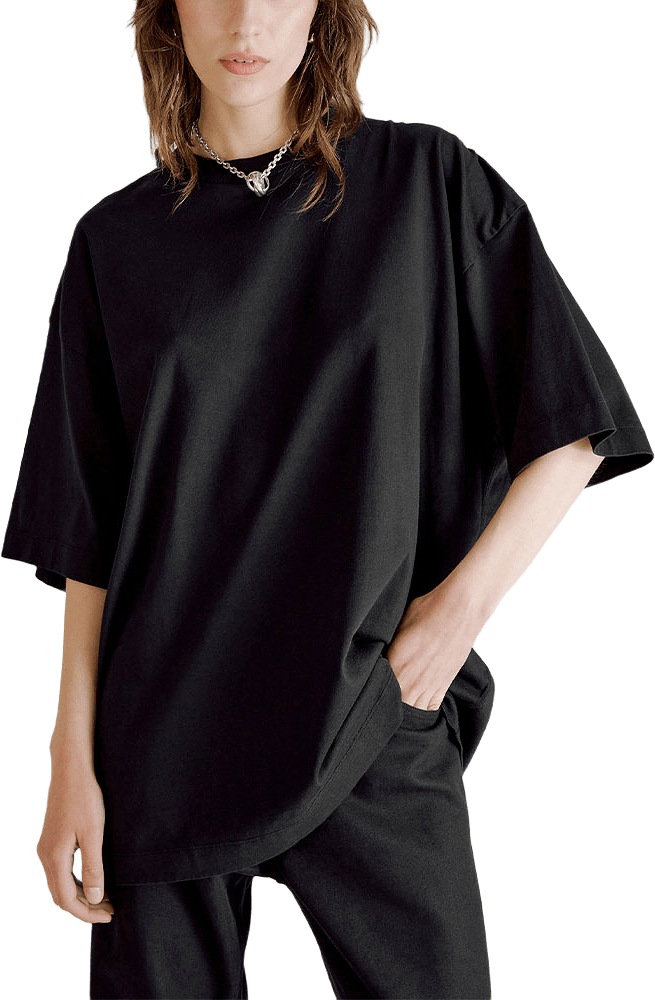 Oversized T-Shirt, från Hope, i färgen Black Heavy Jersey.