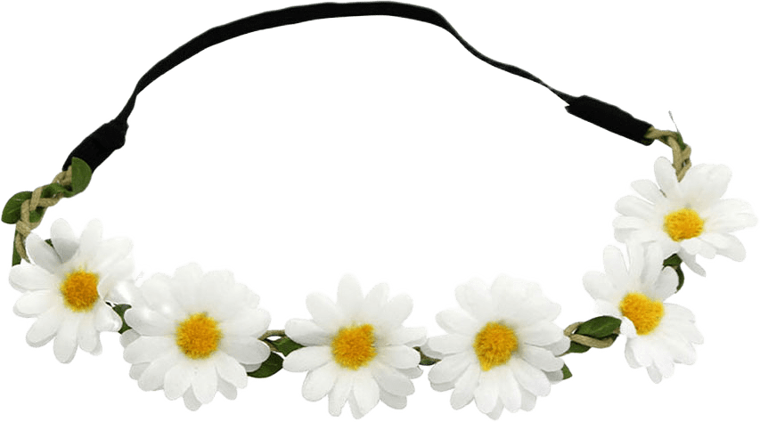 Hårkrans med blommor, från Hedlunds, i färgen White.