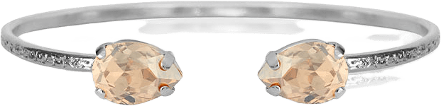 Petite Drop Bracelet, från Caroline Svedbom, i färgen Rhodium.