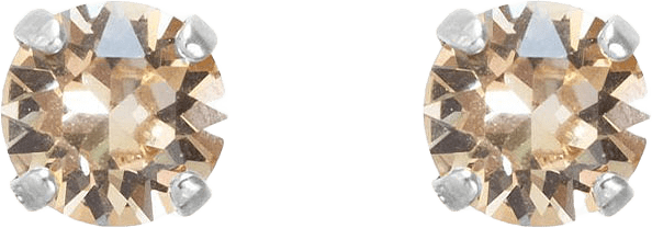 Classic Stud Earrings, från Caroline Svedbom, i färgen Rhodium.