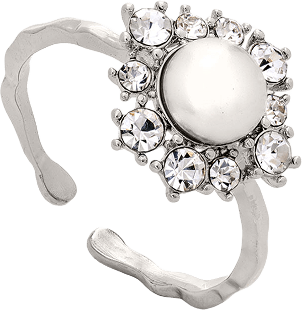 Emily Pearl Ring - Ivory, från Lily and Rose, i färgen Ivory.