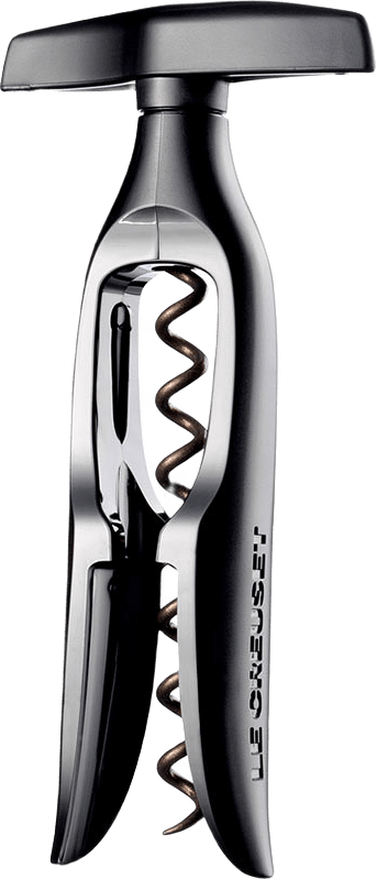 TM-110 korkskruv bordsmodell, från Le Creuset, i färgen Black/Metal.