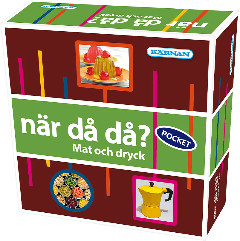 SPEL NÄR DÅ DÅ? POCKET - MAT OCH DRYCK
Spel - När Då Då? Pocket - Mat och Dryck, från KÄRNAN, i färgen Grönt.