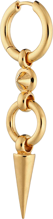 Juno Long Single Earring Gold, från Syster P, i färgen Gold.