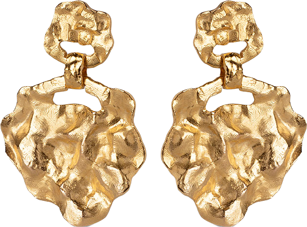 Örhängen Windy Large, från ENAMEL Copenhagen, i färgen 925s/Gp/M.