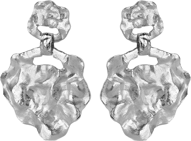 Örhängen Windy Large, från ENAMEL Copenhagen, i färgen 925s/M.