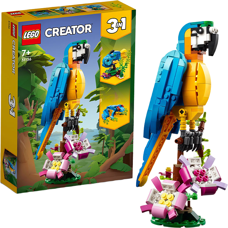 Creator Exotisk papegoja 31136 Byggset, från LEGO.