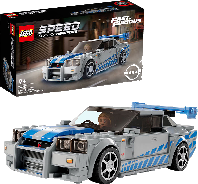 Speed Champions Fast & Furious Nissan Skyline GT-R (R34) 76917, från LEGO.