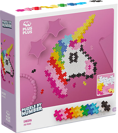 PLUS PLUS Puzzle By Number Unicorn 250pcs, från PLUS PLUS.