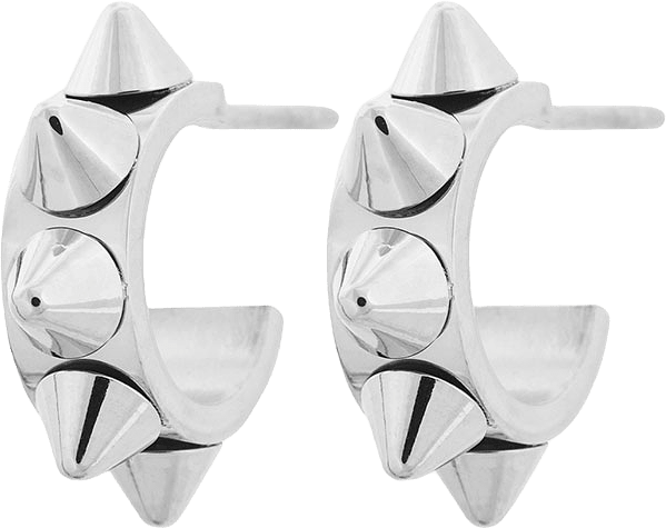 Peak Creoles Mini Steel Earring, från Edblad, i färgen Steel.