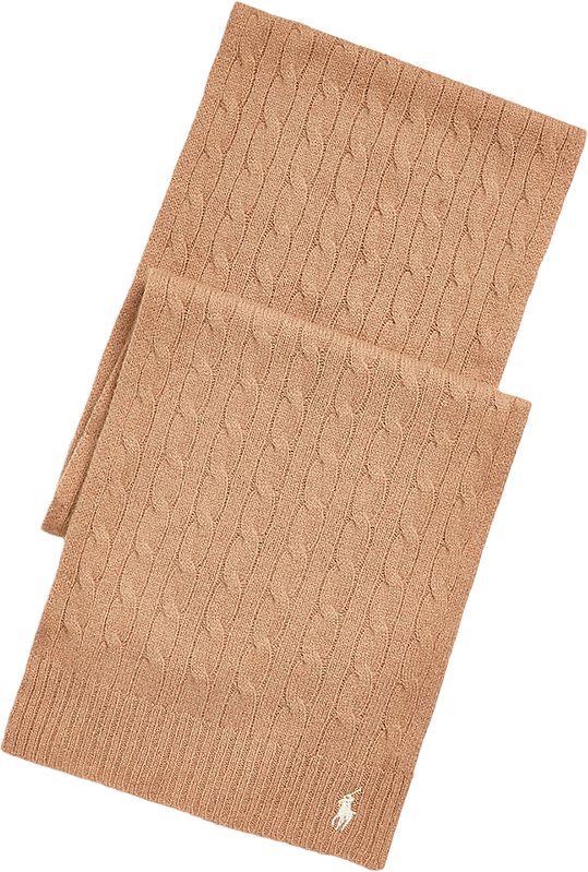 Classic Scarf, från Polo Ralph Lauren, i färgen Camel.
