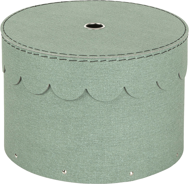 Dekorativ förvaringslåda Wilma, från Bigso Box of Sweden, i färgen Soft Teal.