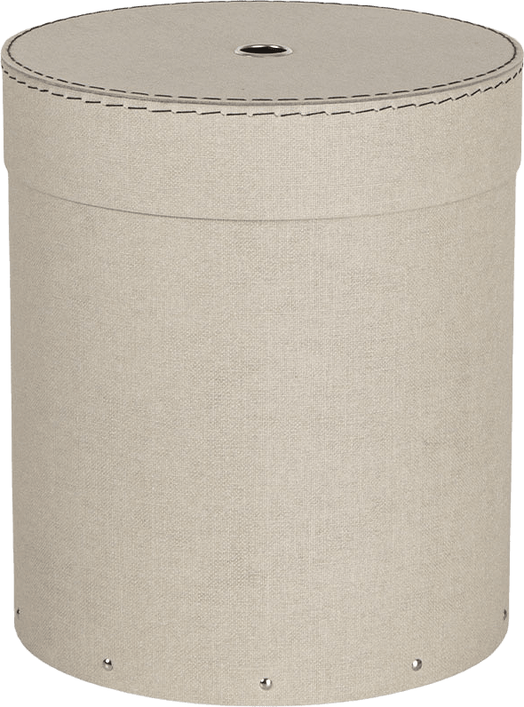 Dekorativ förvaringslåda Anton, från Bigso Box of Sweden, i färgen Linen.