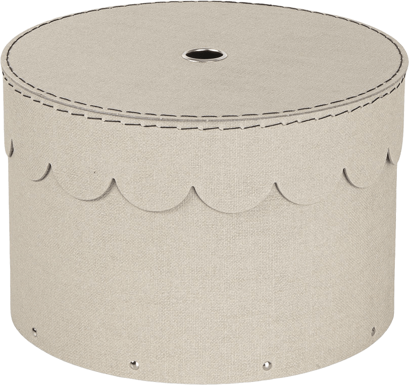 Dekorativ förvaringslåda Wilma, från Bigso Box of Sweden, i färgen Linen.