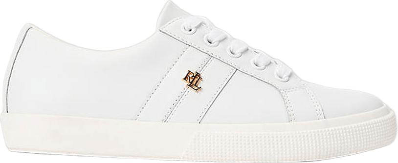 Janson II Action Leather Sneaker, från Lauren Ralph Lauren, i färgen Rl White.