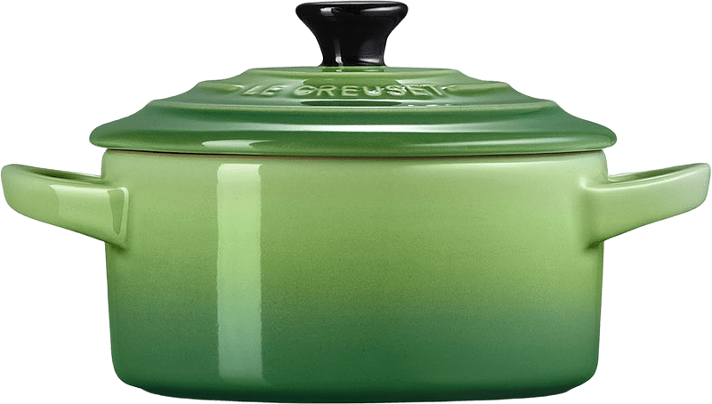 Minigryta Stengods 0,25L, från Le Creuset, i färgen Bamboo Green.