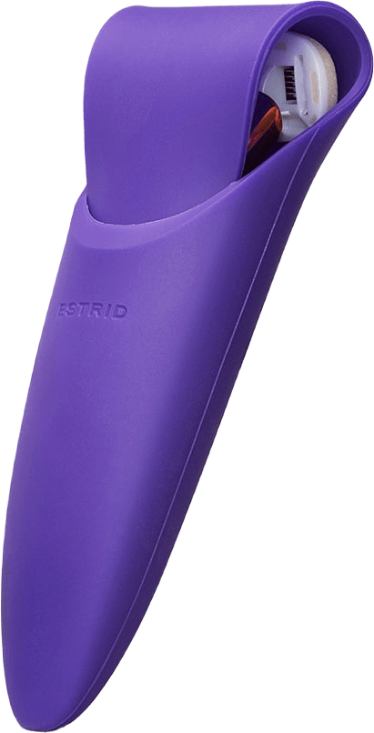 Travel case Aurora, från Estrid, i färgen Dark Purple.