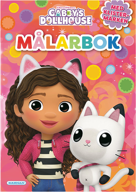 Målarbok Gabbys dockhus, från Gabby's Dollhouse.