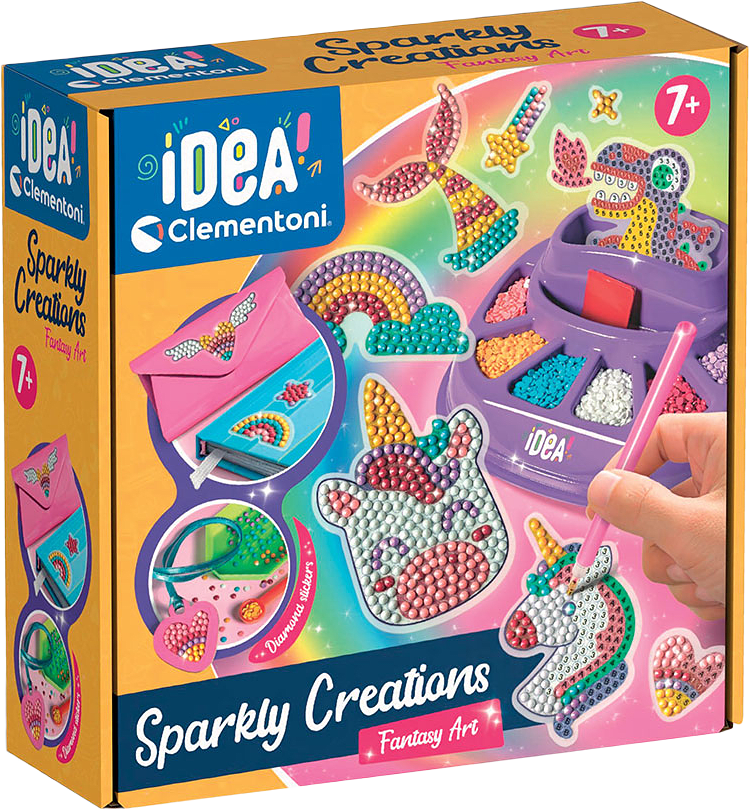 Diamantmålning Sparkly Creations Fantasy, från Clementoni.