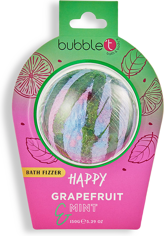 Happy Grapefruit & Mint Mood Bath Fizzer