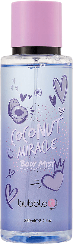Coconut Miracle Body Mist, från BubbleT, i färgen Coconut.