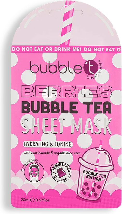 Berries Bubble Tea Sheet Mask