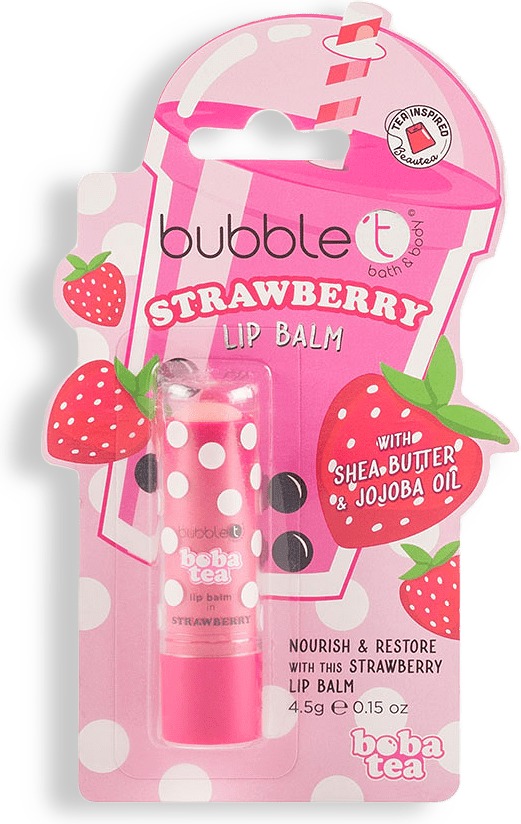 Boba Tea Strawberry Lip Balm