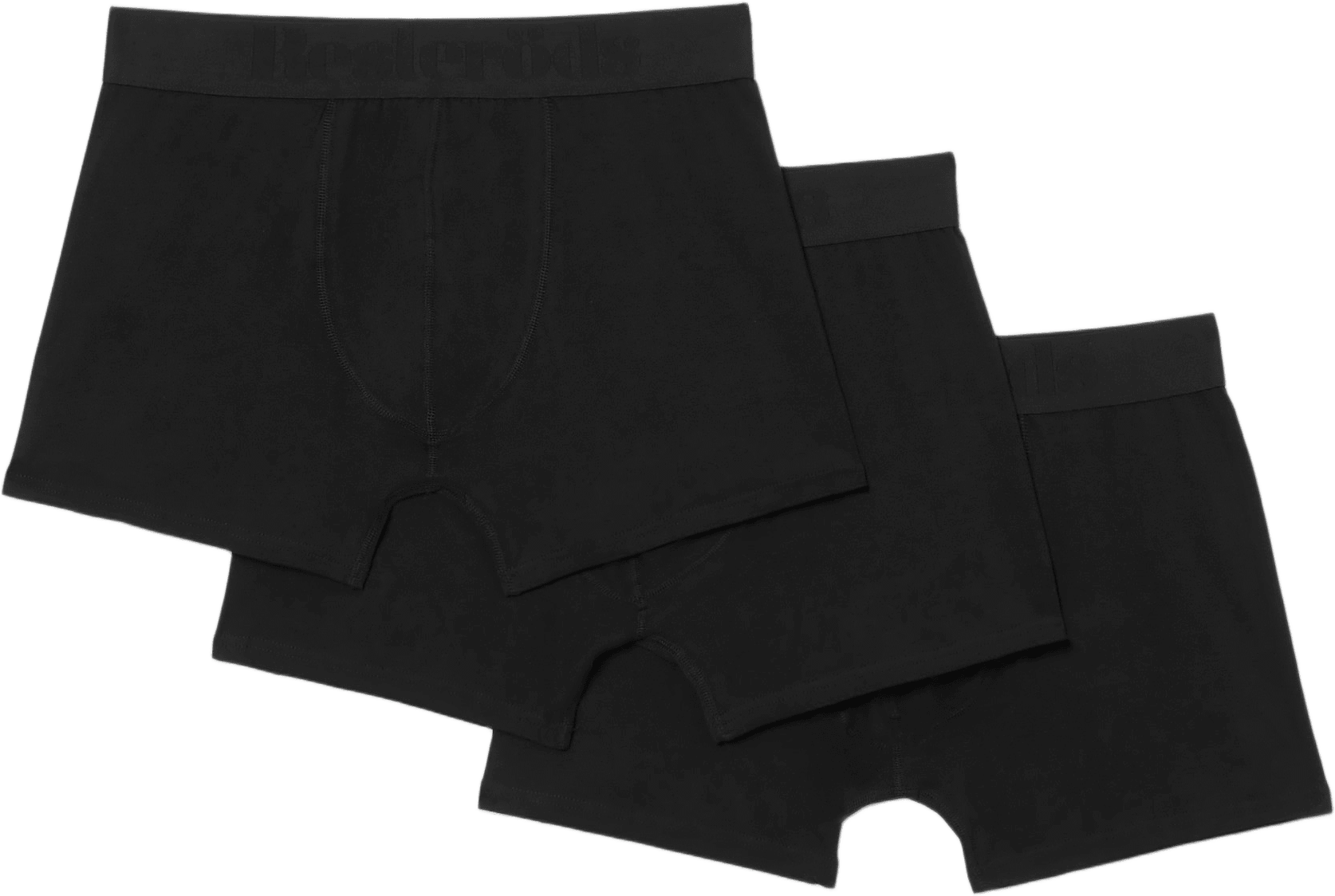 Boxer Organic Cotton 3-pack GOTS - Regular leg, från Resteröds, i färgen Black.