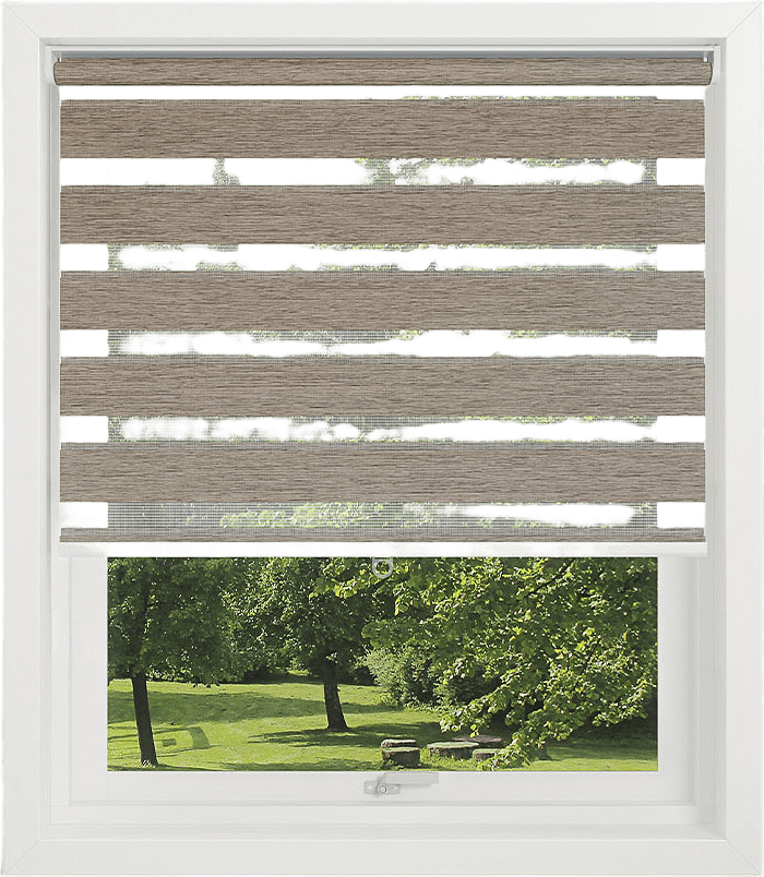 Rullgardin Touch Duo dubbel rullgardin, från Debel, i färgen Cream.