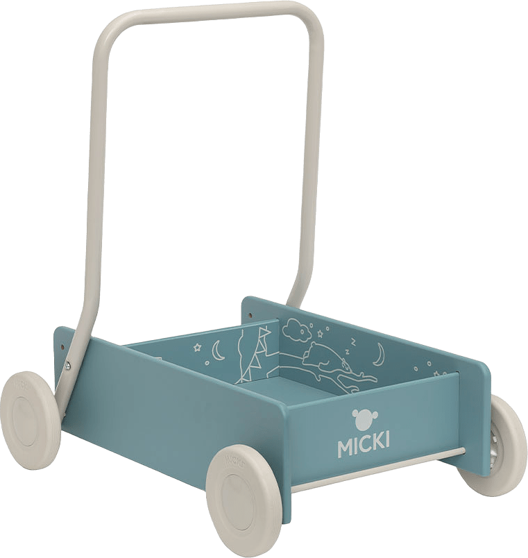 Lära-gå-vagn Blå, från MICKI, i färgen Blue.