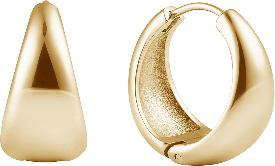 Bold Hoops Large, från Mockberg, i färgen Gold.