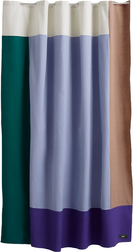 Pivot Shower Curtain, från HAY, i färgen Blue.