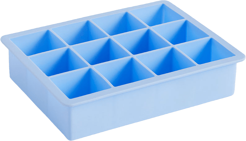 Isform Ice Cube Tray Square XL, från HAY, i färgen Light Blue.