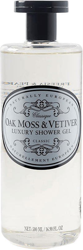 Oak Moss and Vetiver Shower Gel 500ml, från Naturally European.