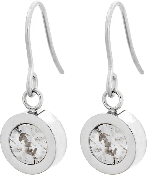 Stella Hook Earrings Steel, från Edblad, i färgen Steel.